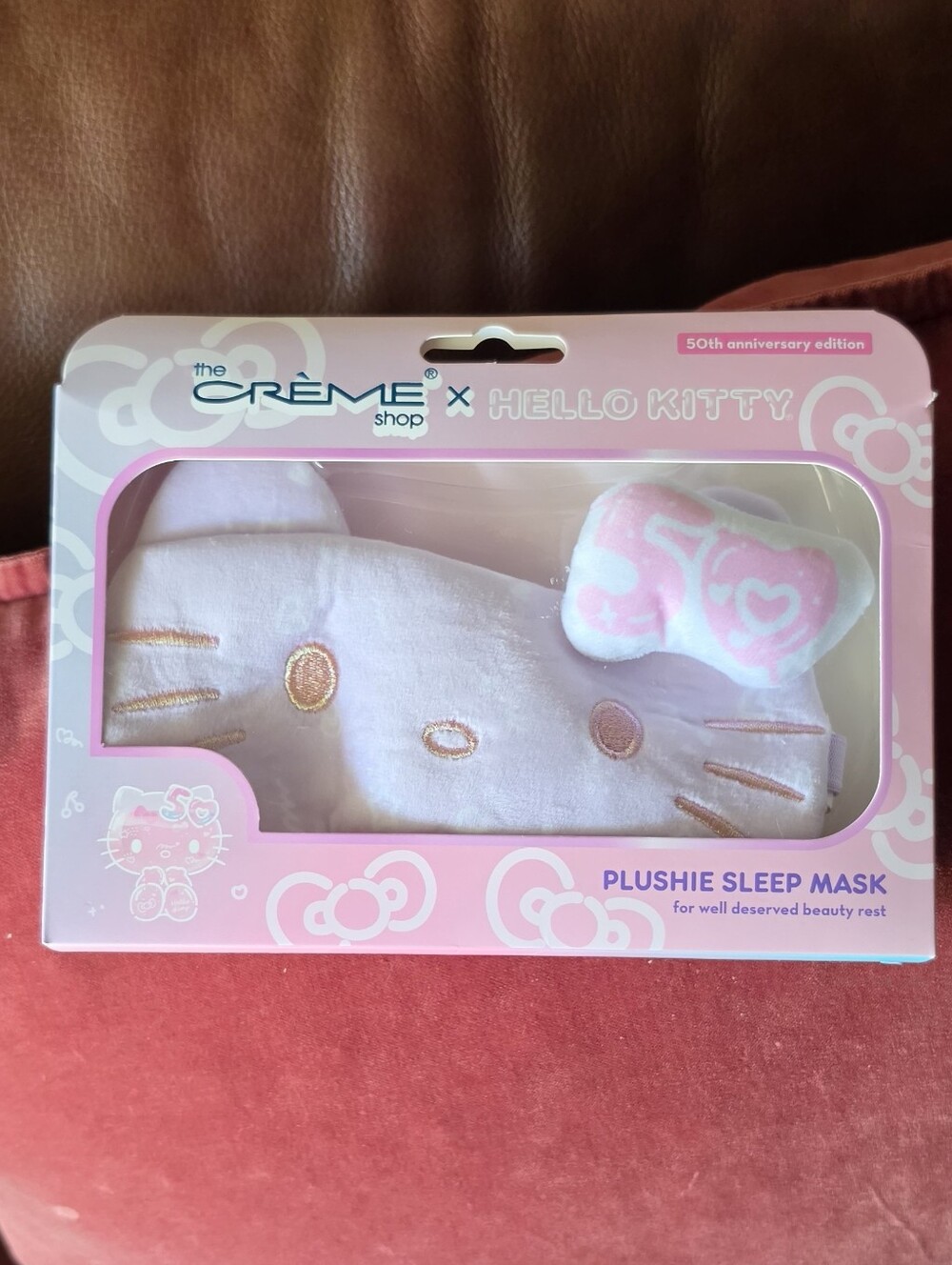 Hello Kitty Plushie Sleep Mask 50th Anniversary Edition